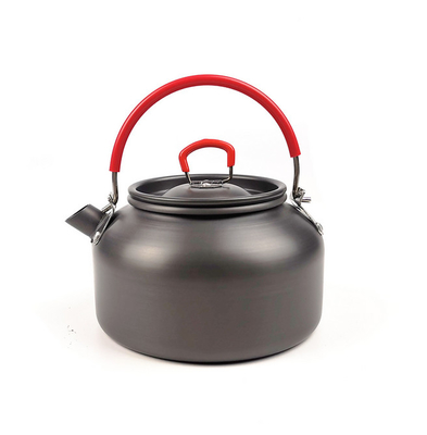 Aluminum Outdoor Cookware Set , 0.8L Outdoor Camping Kettle With Silicon Handle