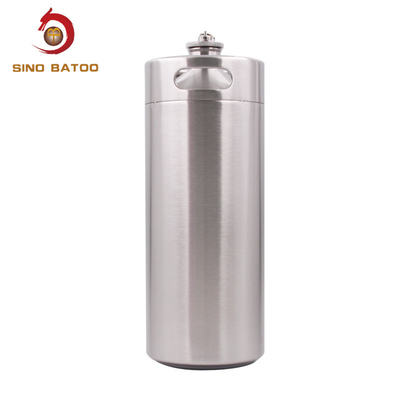 Single Wall Stainless Mini Keg , Food Grade 4L 1 Gallon Mini Keg