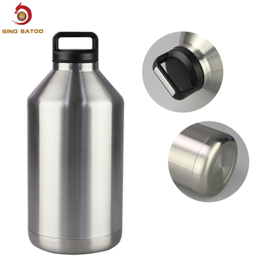 128OZ Insulated Beer Growler Dispenser , 3.8L Stainless Steel Beer Dispenser